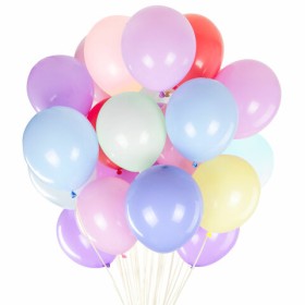 Шары воздушные 30 см, 30 штук, "МАКАРУНС", ассорти, BRAUBERG KIDS