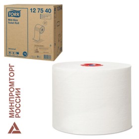 Бумага туалетная 135 м, Tellus/TORK (Система Т6) UNIVERSAL, КОМПЛЕКТ 27 рулонов, белая, 127541