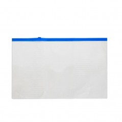 Папка - конверт на ZIP-молнии, А5 245 Х 190 мм, ПВХ, 0,11мм, прозрачная