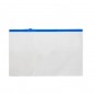 Папка - конверт на ZIP-молнии, А5 245 Х 190 мм, ПВХ, 0,11мм, прозрачная