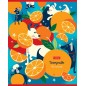 Тетрадь Hatber "Апельсиновые истории" А5, 48 листов, линия, на скобе, обложка мел. картон, выборочный лак, 48Т5вмВ2