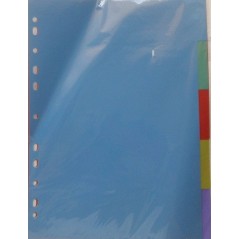 Разделитель пластиковый, ф-А4, 5 цветов