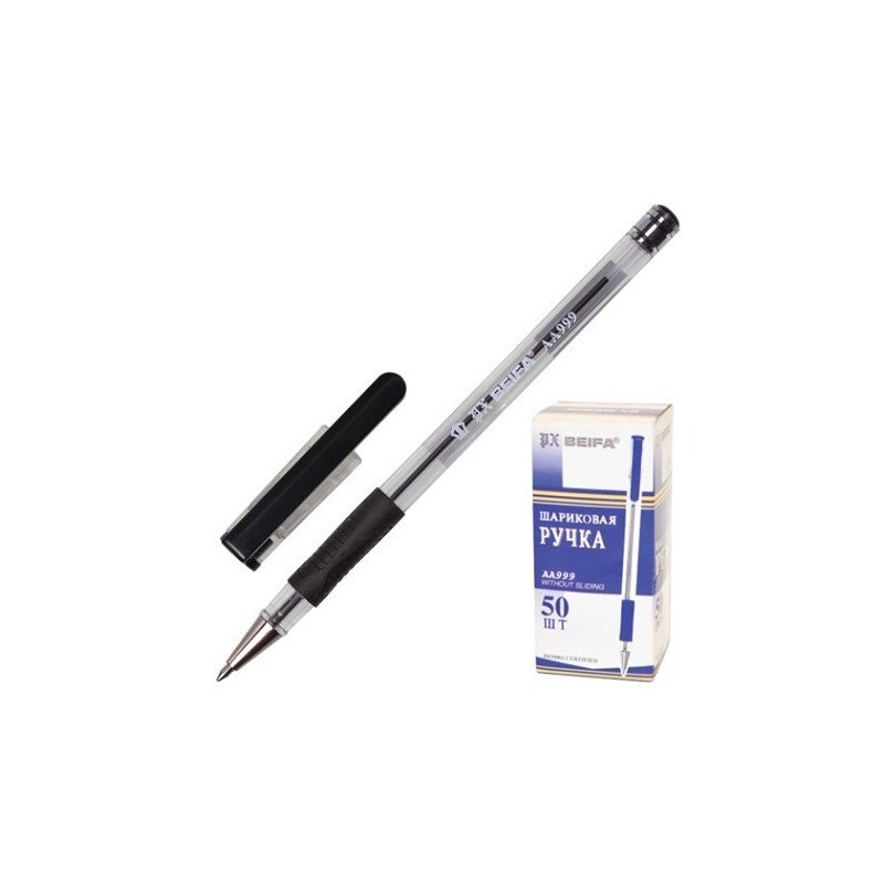 Ручка шариковая BEIFA 0,7мм, черная