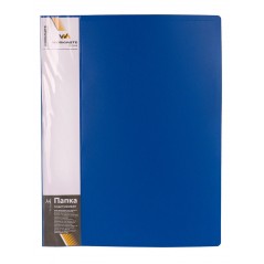Папка с прозрачными вкладышами WORKMATE "U-Save" А4, 30 листов, 20 мм корешок,  синяя арт.056000300-BLUE