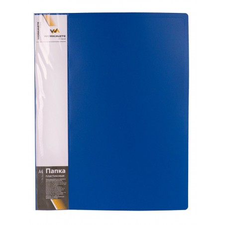 Папка с прозрачными вкладышами WORKMATE "U-Save" А4, 30 листов, 20 мм корешок,  синяя арт.056000300-BLUE