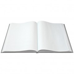 Книга учета OfficeSpace, А4, 96л., линия, 200х290мм, твердый переплет 7БЦ, блок офсетный