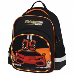 Рюкзак Berlingo Kids "Racing sport" 36*27*12см, 1 отделение, 2 кармана, эргономичная спинка, LED кант