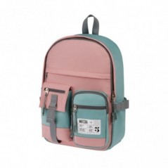 Рюкзак Berlingo Tasty "Pink matcha", 40*28*15см, 1 отделение, 7 карманов, уплотненная спинка