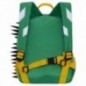 Рюкзак детский Grizzly, 22*28*10см, 1 отделение, 2 кармана, укрепленная спинка, зеленый