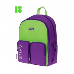 Рюкзак Berlingo "Envy" 2 отделения, 4 кармана, уплотненная спинка, 39*28*17см, зеленый