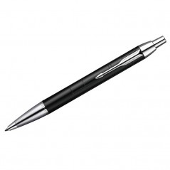 Ручка шариковая Parker "IM Premium Matte Black CT" синяя, 1,0мм, кнопочный механизм, подар.уп.