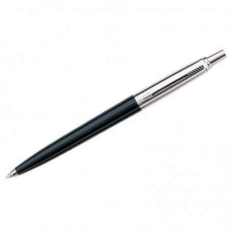 Ручка шариковая Parker "Jotter Black CT" синяя, 1,0мм, кнопочный механизм, подар.уп.