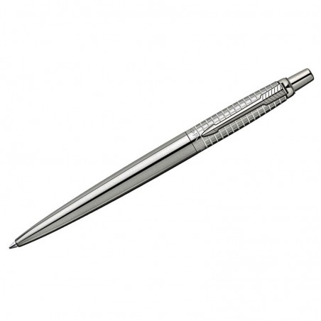 Ручка шариковая "Jotter Premium Classic Stainless Steel Chiselled"синяя, 0,7мм, корпус хром,подар.уп