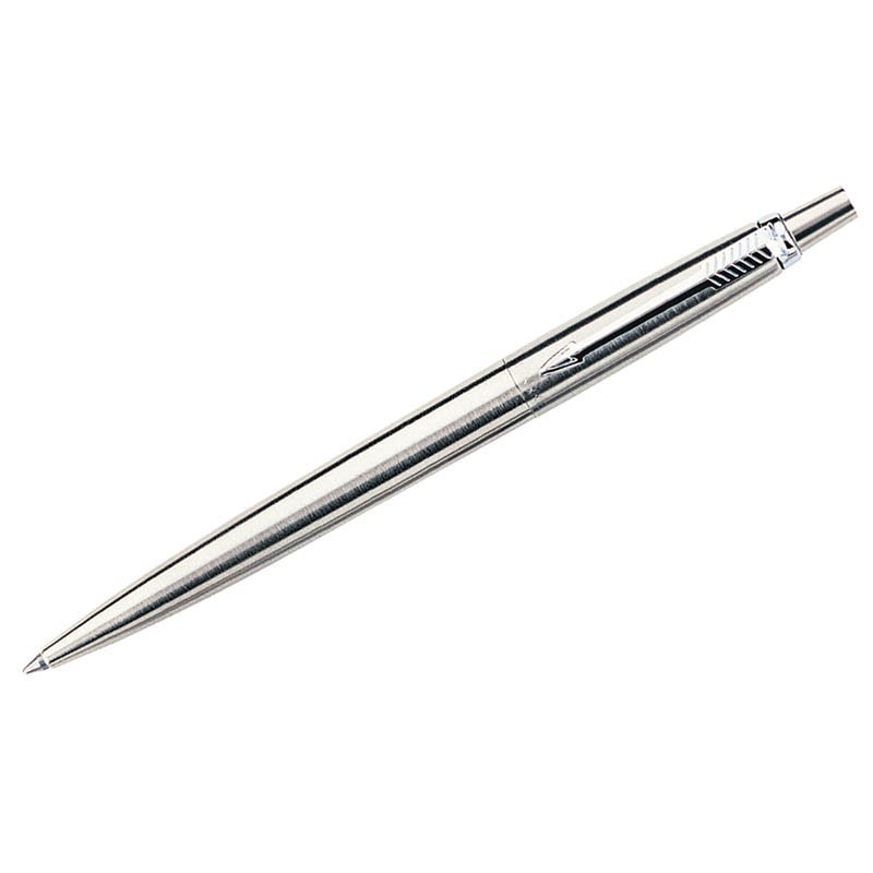 Ручка шариковая "Jotter Stainless Steel CT" синяя, 1,0мм, кнопочный механизм, подар.уп.