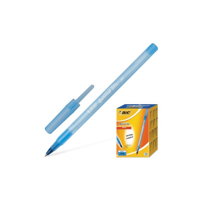 Ручка шарик. BIC ROUND STIC 0,40 мм синяя