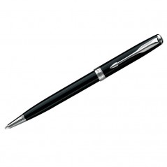Ручка шариковая "Sonnet Matte Black СT", черная, 1мм, поворотный механизм, подар.уп.