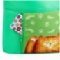 Мешок для обуви 1 отделение Мульти-Пульти "Lazy Cat", 340*420мм, карман на молнии, зеленый