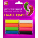 Пластилин "Флюрисветики" Луч 08 цветов, 130гр, со стеком, европодвес