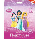 Пластилин Disney "Принцессы" LORI 12 цветов, 240гр., со стеком, картон