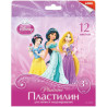 Пластилин Disney "Принцессы" LORI 12 цветов, 240гр., со стеком, картон