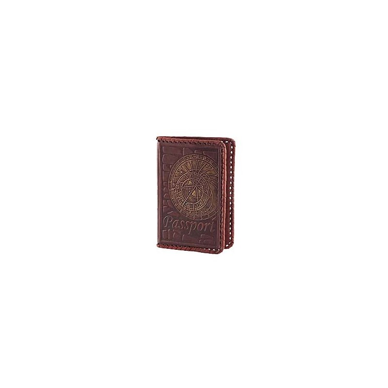 Обложка для паспорта «Вселенная» Макей из натуральной кожи 