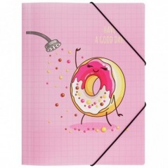 Папка на резинке MESHU "Donuts life" А4, 500мкм