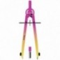 Готовальня Berlingo "Radiance", 2 предмета, циркуль 170мм, желтый/розовый градиент, пластиковый футляр