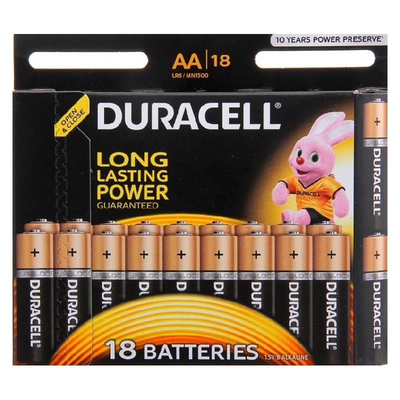 Батарейки АА Duracell 18 шт.