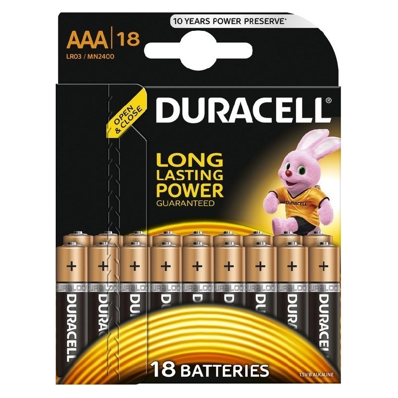 Батарейки ААА Duracell 18 шт.