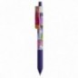 Ручка шариковая автоматическая Berlingo "Jumble" синяя, 0,7мм, грип, рисунок на корпусе,soft touch, 6шт., пластиковый пенал