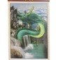 Бамбуковый (жалюзи) настенный календарь 2024 год "Водный дракон" N 3.  Размер 32х75 см