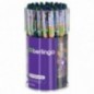 Ручка шариковая автоматическая Berlingo "Jumble" синяя, 0,7мм, грип, рисунок на корпусе,soft touch, ассорти