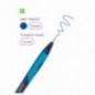 Ручка шариковая автоматическая Berlingo "Riteline" синяя, 0,7мм, грип, корпус ассорти