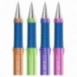 Ручка шариковая Berlingo "I-10 Color" синяя, 0,4мм, корпус ассорти, пакет с европодвесом