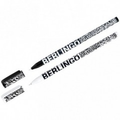 Ручка шариковая Berlingo "Monochrome" синяя, 0,7мм, рисунок на корпусе, ассорти