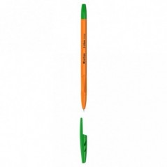 Ручка шариковая Berlingo "Tribase Orange" зеленая, 0,7мм