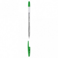 Ручка шариковая Berlingo "Tribase" зеленая, 1,0мм