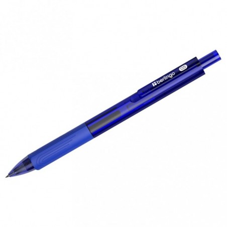 Ручка гелевая автоматическая Berlingo "Triangle gel RT" синяя, 0,5мм, грип