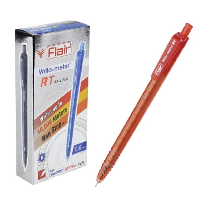 Ручка шариковая автоматическая Flair WRITO-METER RT черная