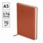 Ежедневник датированный 2024г., A5, 176л., кожзам, OfficeSpace "Nebraska", коричневый