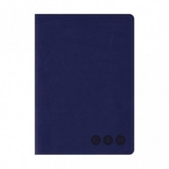 Телефонная книга А5, 80л., кожзам, OfficeSpace "Nebraska" темно-синий, с вырубкой