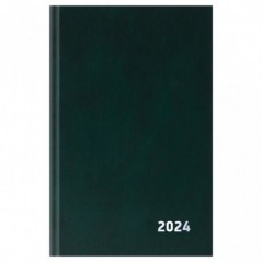 Ежедневник датированный 2024г., А5, 168л., бумвинил, OfficeSpace, зеленый