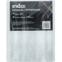 Папка-файл вкладыш с перфорацией Index, А-4, 35 мкр, 100 шт.