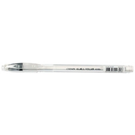 Ручка гелевая белая "Crown" толщина 0,5