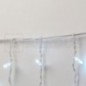 Занавес ALEDUS 2x1.5 м, белый провод, ПВХ, белый, с мерцанием