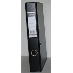 Папка регистратор с арочным механизмом  50 мм ламинат черного цвета Bantex