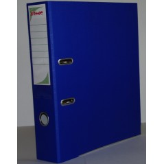 Папка регистратор с арочным механизмом  75 мм ламинат синий