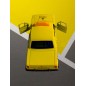 Модель машины Волга такси с инерционным механизмом, без коробки 12 см, желтый цвет