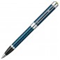 Ручка шариковая Flavio Ferrucci Quadretto, FF-BP1811, синий лакированный корпус в клетку, хромированные клип и детали, M