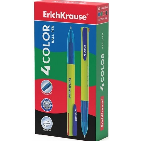 Ручка шариковая автоматическая ErichKrause 4 COLOR